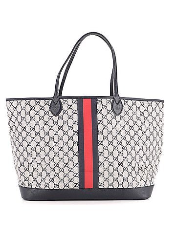 Gucci Ophidia Open Shopping Tote GG Coated Canvas Large (view 1)
