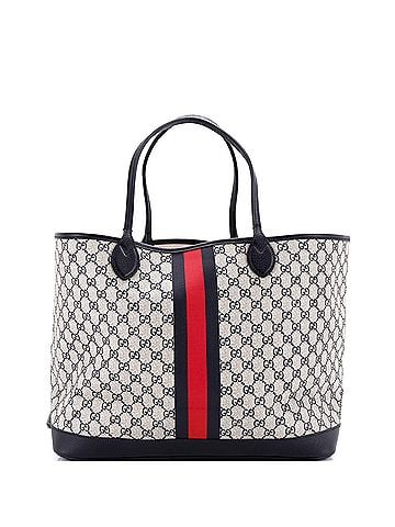 Gucci Ophidia Open Shopping Tote GG Coated Canvas Large (view 1)