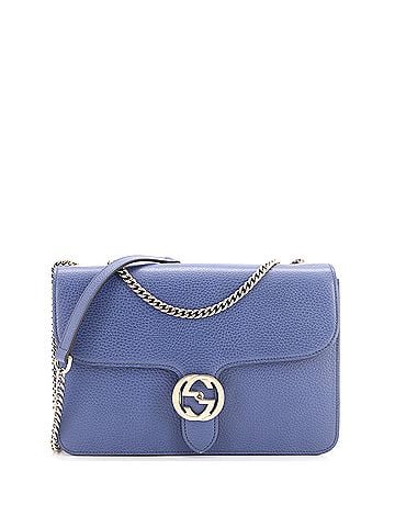 Gucci Interlocking Shoulder Bag Leather Medium (view 1)