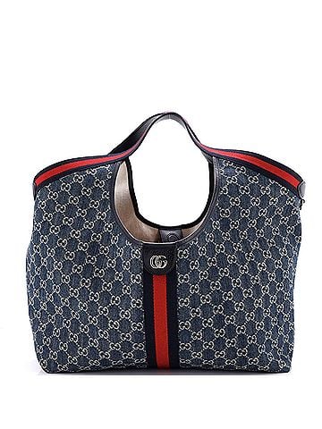 Gucci Giglio Tote GG Denim Large (view 1)