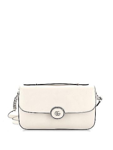 Gucci Petite GG Flap Shoulder Bag Leather Small (view 1)