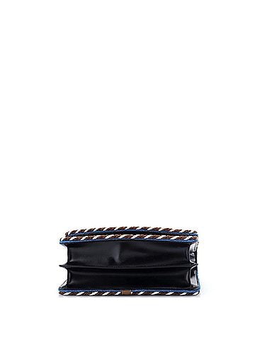 Valentino Garavani VLogo Vain Shoulder Bag Beaded Embroidered Silk Medium (view 2)