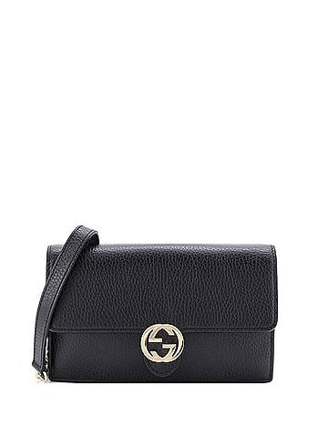 Gucci Interlocking Wallet on Chain Leather (view 1)