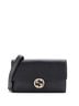 Gucci 100% Leather Black Interlocking Wallet on Chain Leather One size - photo 1