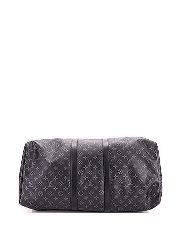Louis Vuitton Keepall Bandouliere Bag Monogram Eclipse Canvas 55 (view 2)