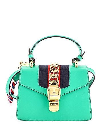Gucci Sylvie Top Handle Bag Leather Mini (view 1)