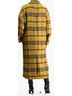 Topshop Plaid Yellow Black Gray Coat Size 8 - photo 4