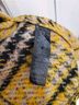 Topshop Plaid Yellow Black Gray Coat Size 8 - photo 11