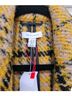 Topshop Plaid Yellow Black Gray Coat Size 8 - photo 8