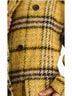 Topshop Plaid Yellow Black Gray Coat Size 8 - photo 5