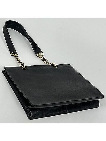 Chanel Chanel tote bag, Coco Mark, caviar leather, black, women's. (view 2)
