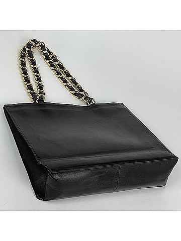 Chanel Chanel tote bag, Coco Mark, leather, black, women's. (view 2)