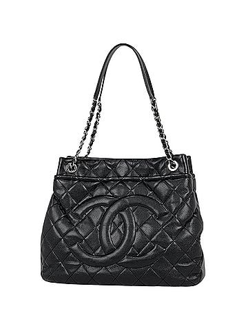 Chanel Chanel tote bag, Coco Mark, Matelassé, caviar leather, black, women's. (view 1)