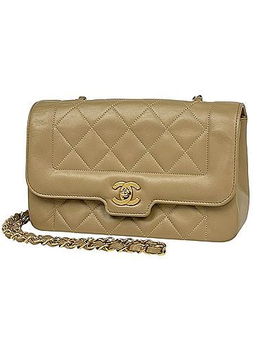 Chanel Chanel CHANEL Shoulder Bag Coco Mark Matelassé Leather Beige Women's (view 1)