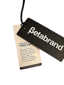 Betabrand Classic Straight Leg Dress Pant Yoga Pants Dress Pants (view 2)