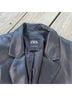 Zara 100% Recycled Polyester Solid Black Blazer Size M - photo 5
