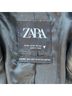 Zara 100% Recycled Polyester Solid Black Blazer Size M - photo 3
