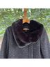 DKNY Solid Black Coat Size S - photo 4