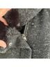 DKNY Solid Black Coat Size S - photo 5
