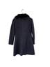 DKNY Solid Black Coat Size S - photo 2