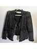 IRO Tweed Black White Jacket Size 6 - photo 3