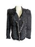 IRO Tweed Black White Jacket Size 6 - photo 1