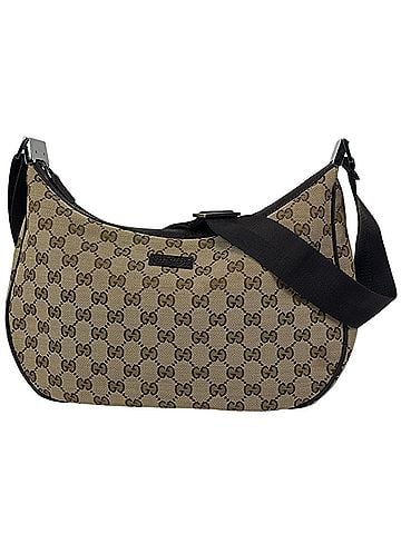 Gucci Gucci GUCCI Shoulder Bag GG Pattern Canvas Beige Brown 122790 Women's (view 1)