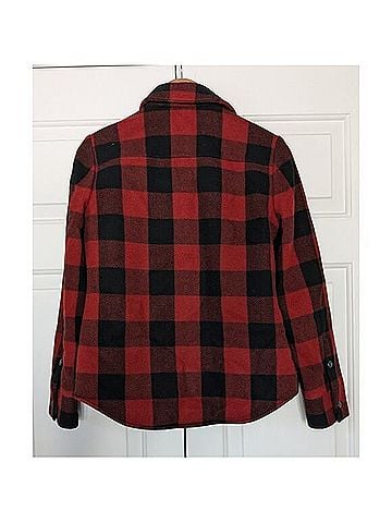 J.Crew Plaid Sherpa Lined Wool Blend Coat Coat (view 2)