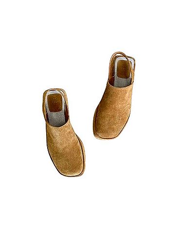 Emerson Fry Tan Suede Platform Mules Mule/Clog (view 2)