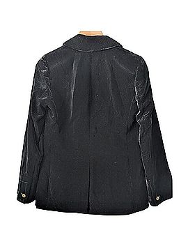 J.Crew Factory Store Black Velvet One Button Blazer Blazer (view 2)