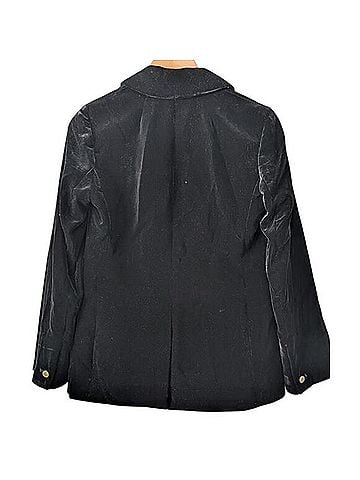 J.Crew Factory Store Black Velvet One Button Blazer Blazer (view 2)