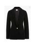 J.Crew Factory Store Black Velvet One Button Blazer Blazer - photo 3
