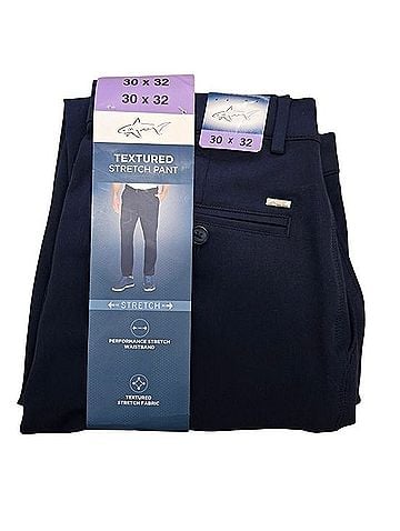 Greg Norman Textured Stretch Casual Pants (view 1)