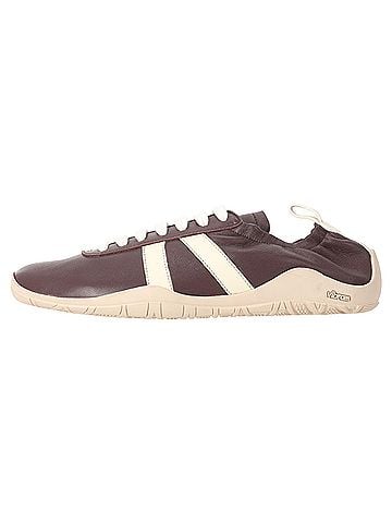 Fabiana Filippi Fabiana Filippi Lace-Up Low-Top Sneakers in Brown Leather (view 2)