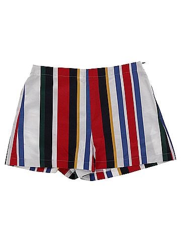 MARNI Marni Striped Mini Shorts in Multicolor Cotton (view 1)