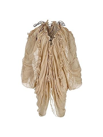 Zimmermann Zimmermann Illuminate Draped Blouse in Beige Viscose (view 1)