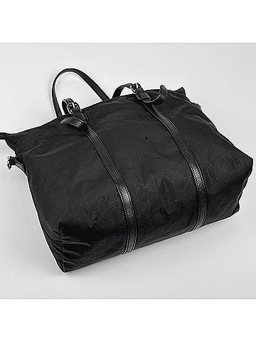 Gucci Gucci GUCCI Tote Bag GG Pattern 2-Way Nylon Black 510332 Women's (view 2)
