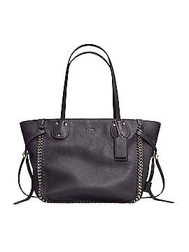 Coach Coach Tatum Tote in Black Leather with Whiplash and Chain Detail Leather Tote (view 1)