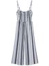 Xhilaration Stripes Blue White Jumpsuit Size M - photo 2
