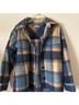 Faherty Plaid Blue Tan Orange Coat Size XS - photo 5