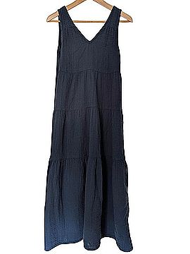 Quince Organic Cotton Gauze Tiered Maxi Dress Casual Dress (view 1)