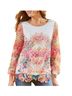 Soft Surroundings Floral Multi Color Long Sleeve Top Size XL - photo 1