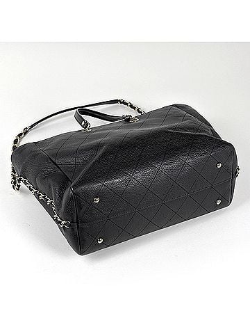Chanel Chanel CHANEL Tote Bag Small Shopping Coco Mark 2-Way Leather Black Women's (view 2)