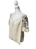 Max Studio Floral Ivory Short Sleeve Blouse Size S - photo 2