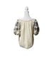 Max Studio Floral Ivory Short Sleeve Blouse Size S - photo 4