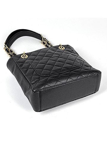 Chanel Chanel Tote Bag, Coco Mark, Matelassé PST, Caviar Leather, Black, A50994, Women's (view 2)