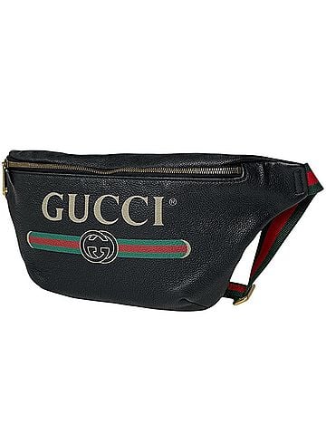 Gucci Gucci GUCCI Body Bag Logo Sherry Line Web Leather Black 530412 Men's (view 1)
