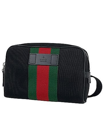 Gucci Gucci GUCCI Body Bag Sherry Line Web Waist Canvas Black 630919 Women's (view 1)