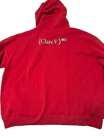Clare V. Oui Hoodie Sweatshirt (view 2)