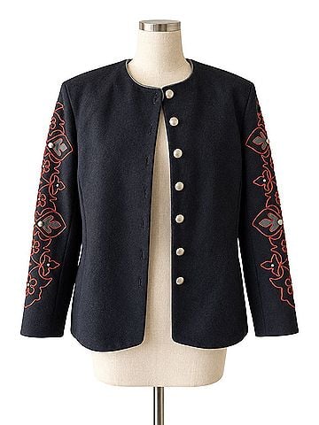 Double D Ranch Embroidered Western Jacket Wool Blazer (view 1)